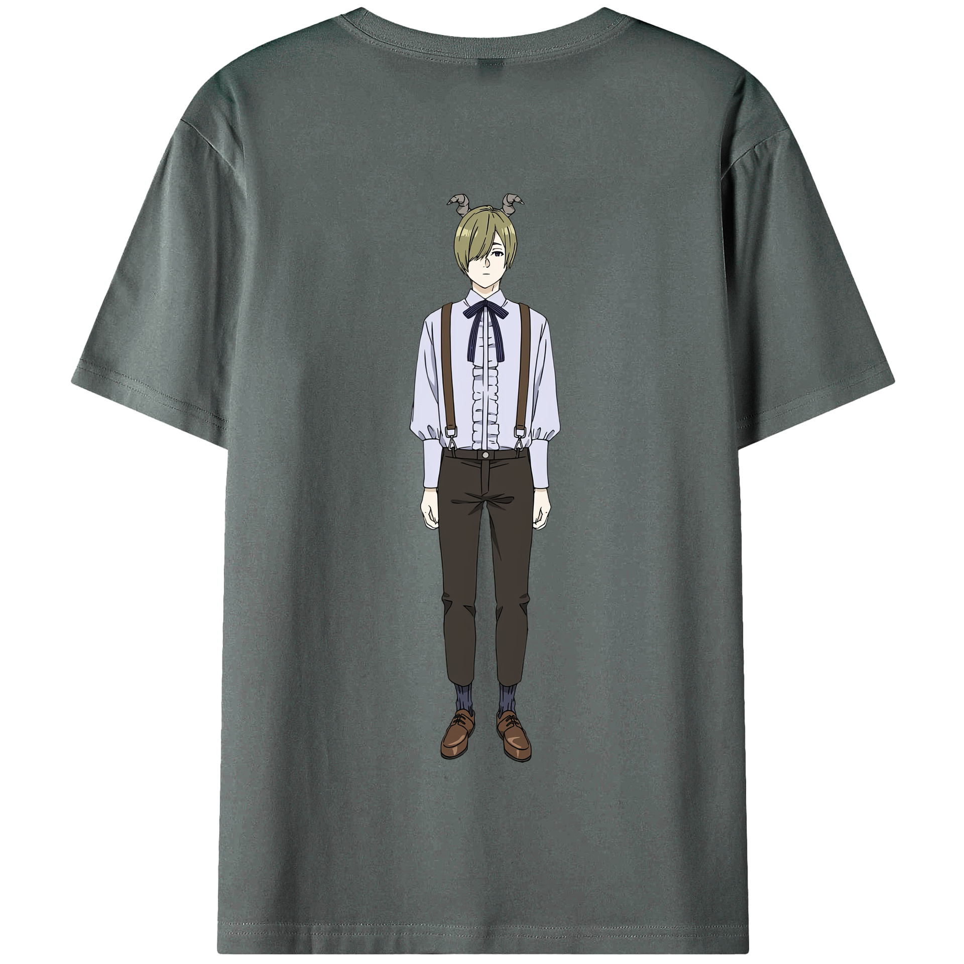 （画像用） 葬送のフリーレン Frieren 綿100％半袖Tシャツ（背面プリント）